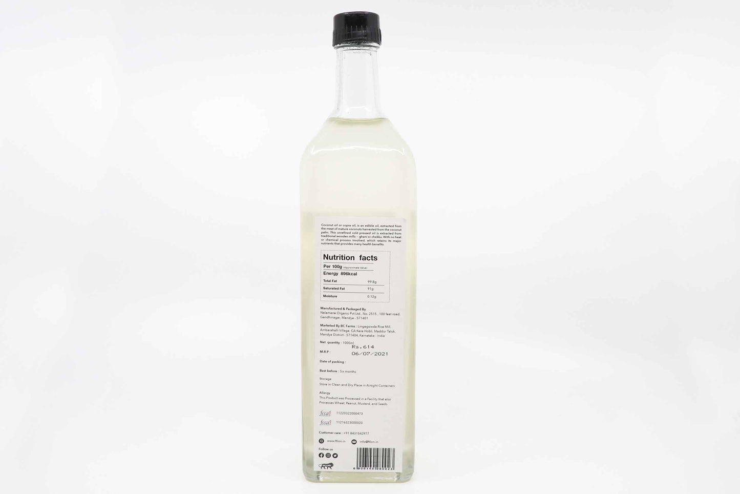 Coconut Oil - Bull Driven 1 ltr